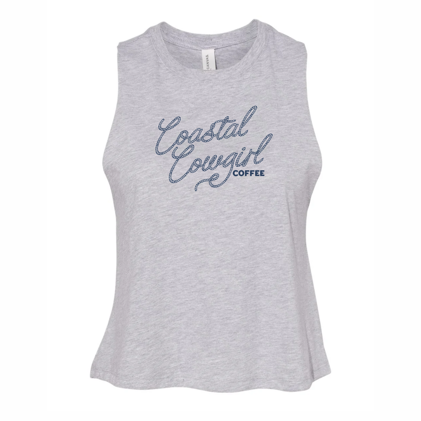 Coastal Cowgirl Coffee Racerback Crop Tank