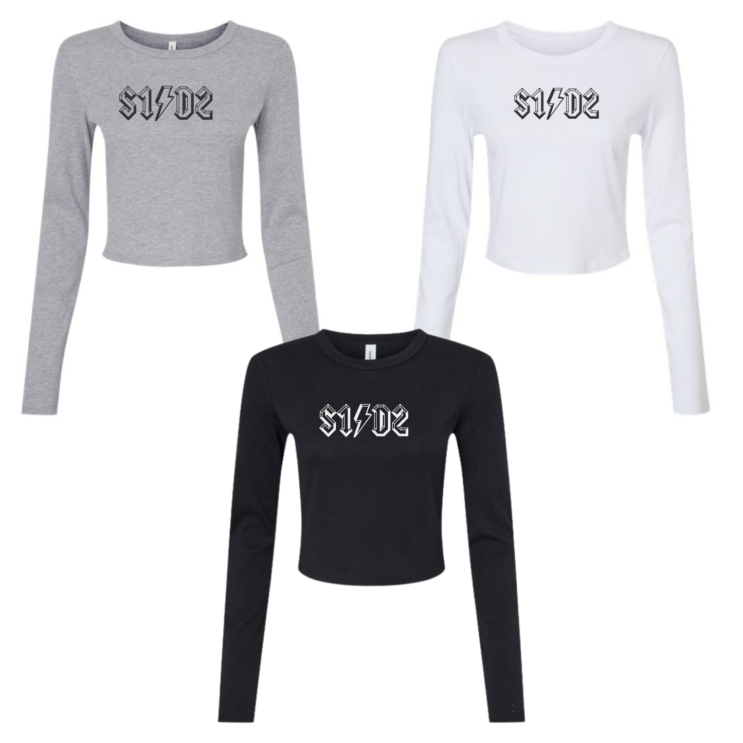 S1D2 Micro Rib Long Sleeve Baby Tee