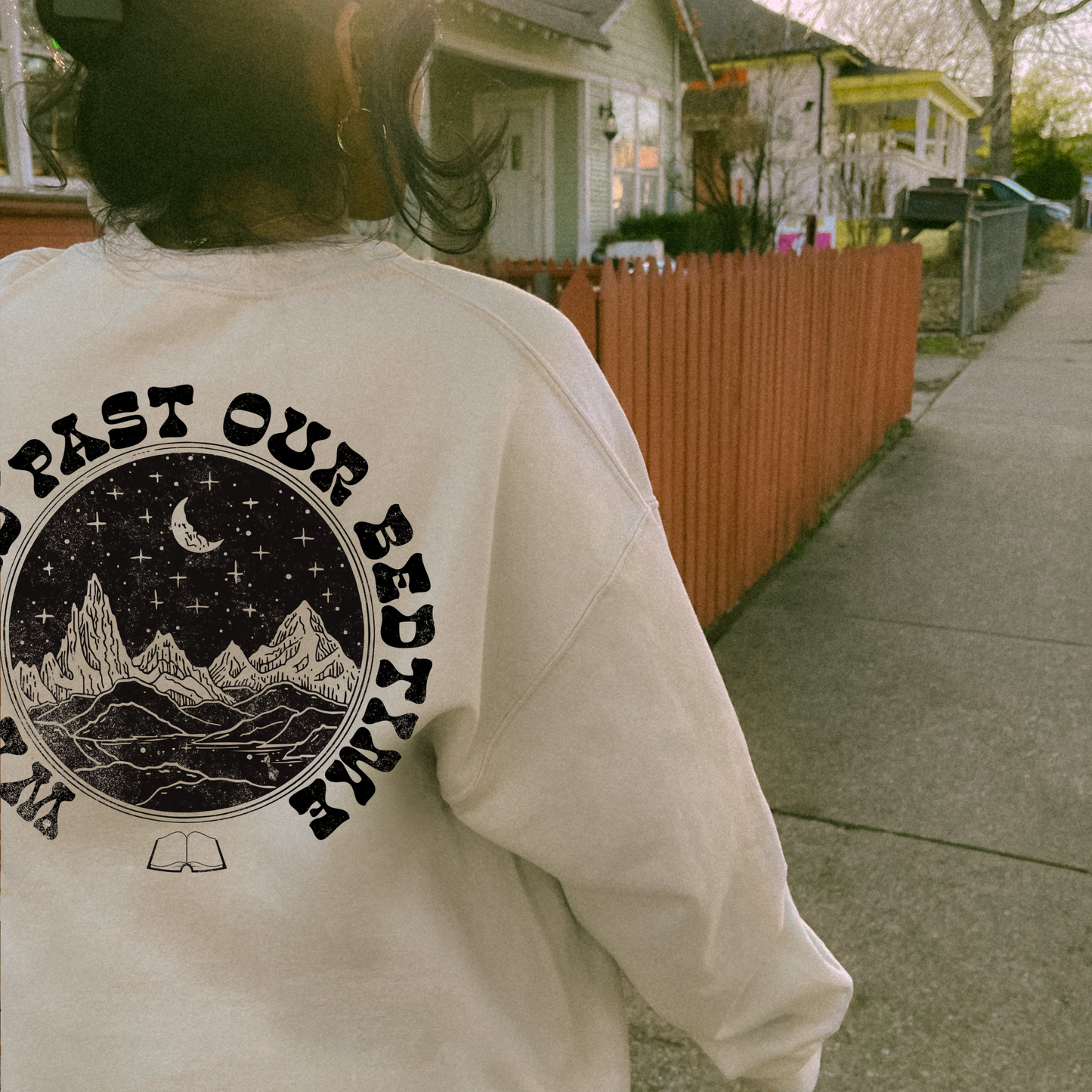 We Read Past Our Bedtime Crewneck