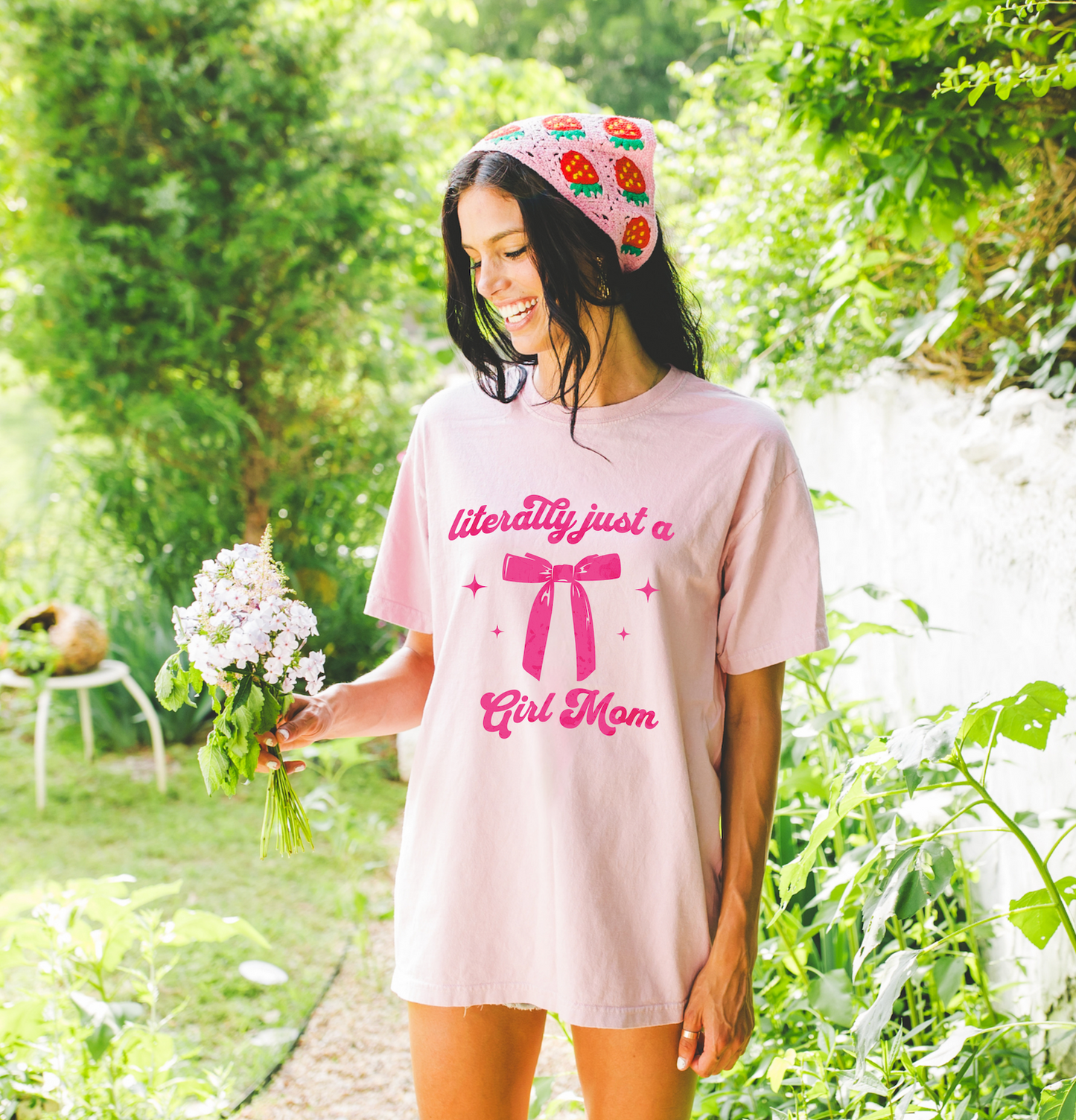 Literally Just A Girl Mom Tee