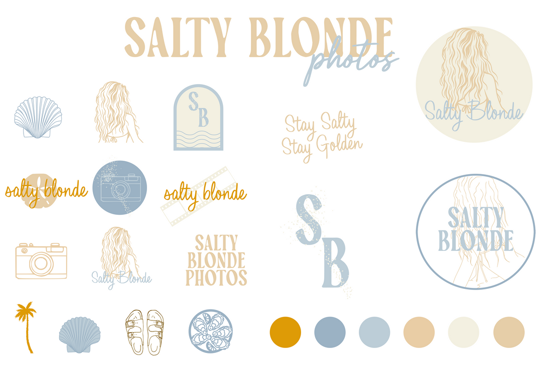 Salty Blonde Photos Premium Branding Kit
