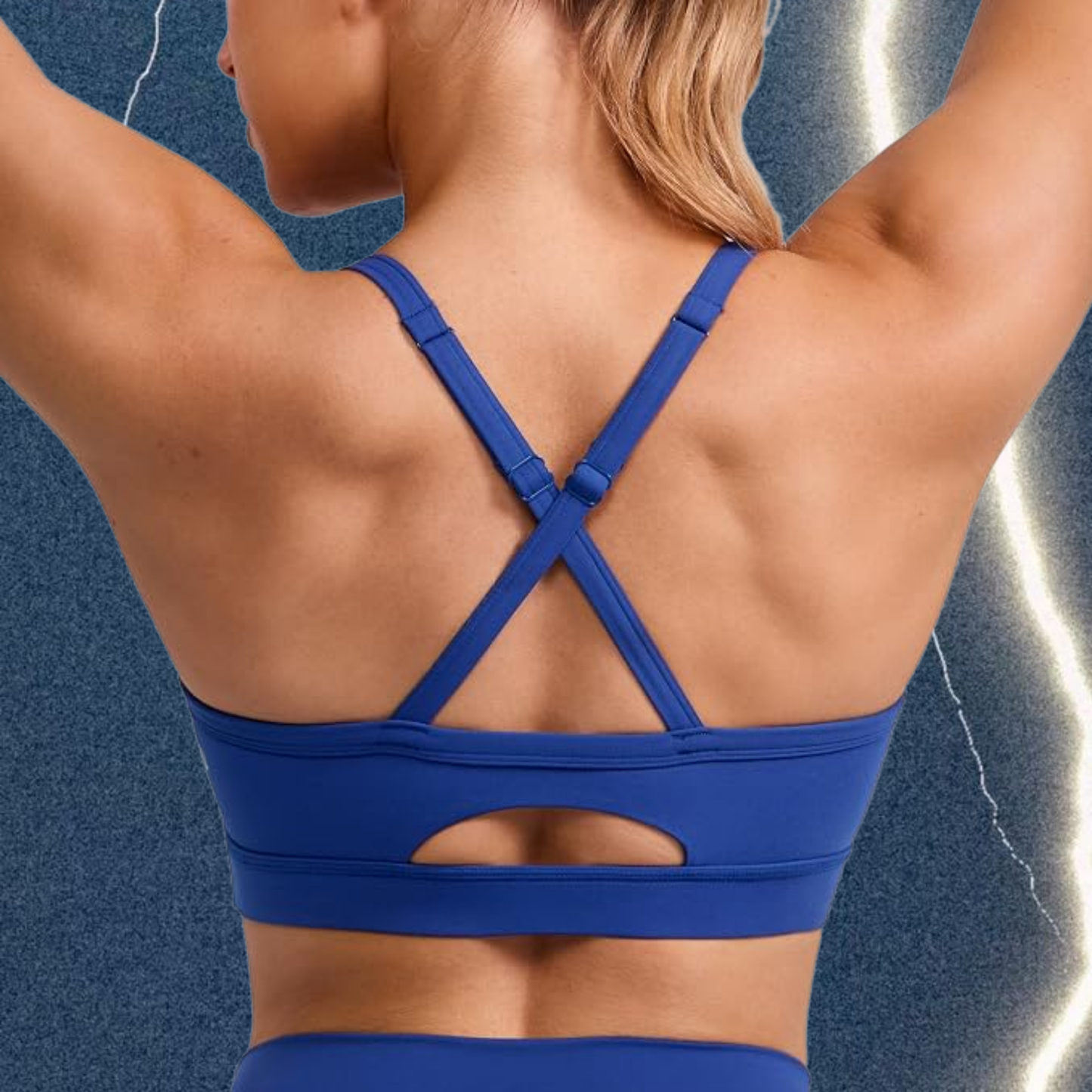 SURGE ACTIVEWEAR TOP- WAVES BLUE