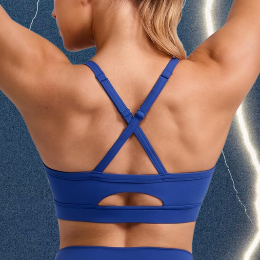 SURGE ACTIVEWEAR TOP- WAVES BLUE