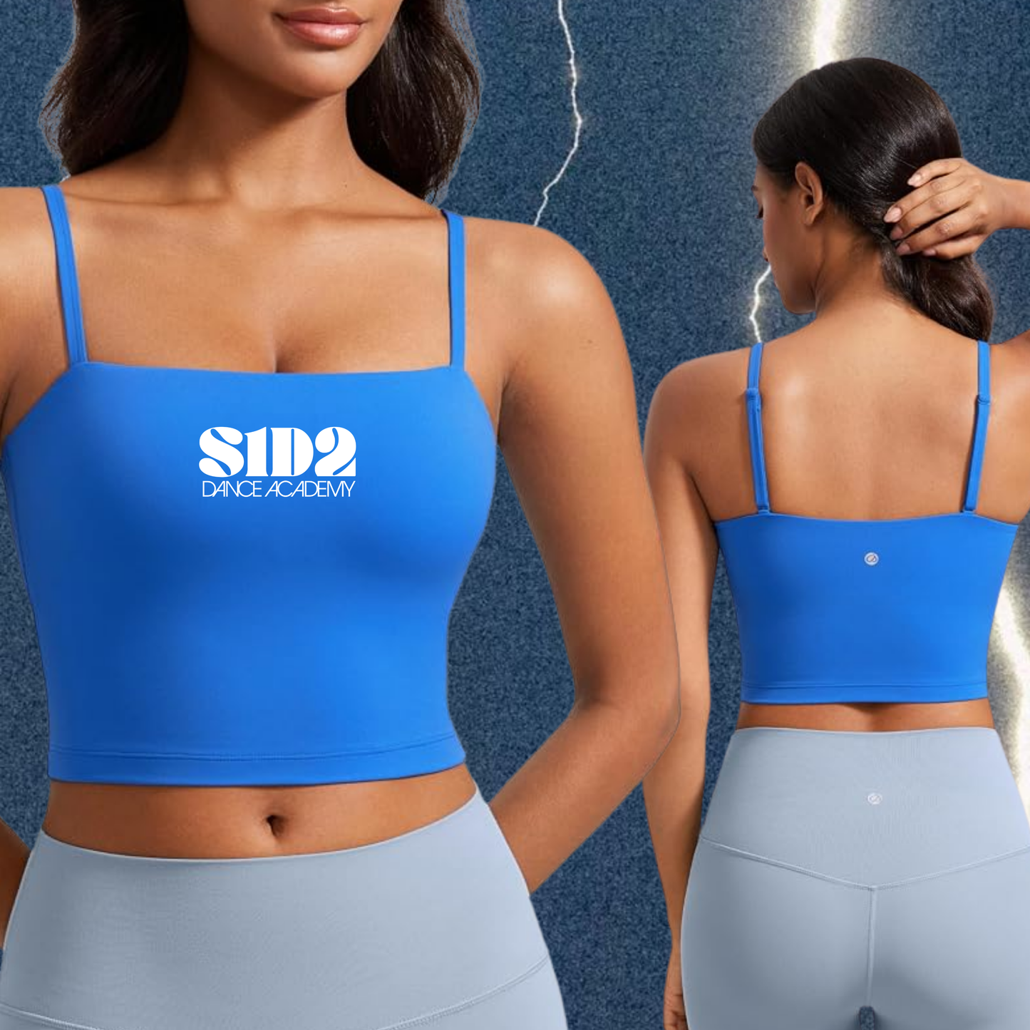 SURGE ACTIVEWEAR TOP- SPARKLE BLUE