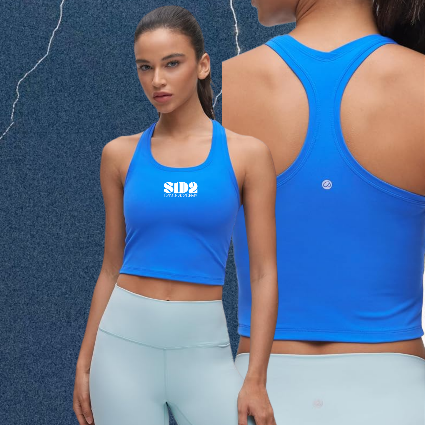 SURGE ACTIVEWEAR TOP- SPARKLE BLUE