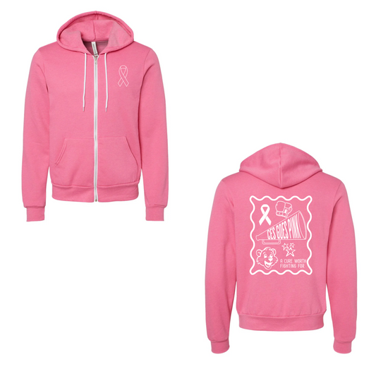 CES GOES PINK ZIP UP