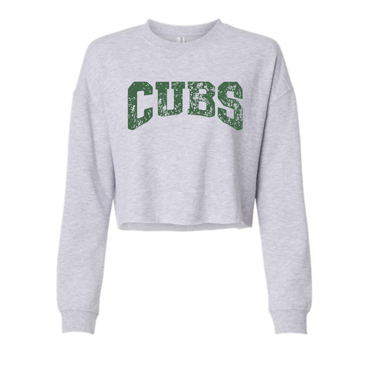 WOMEN'S CES CUBS CROPPED CREWNECK