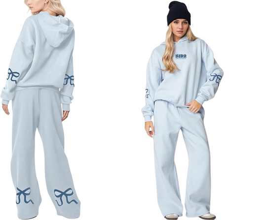 Baby Blue Bow Set