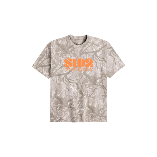 S1D2 CAMO TEE ORANGE WRITING