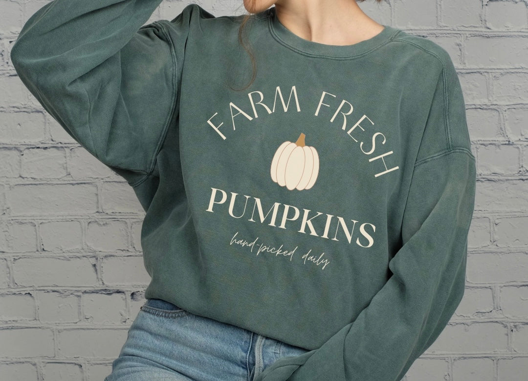 Farm Fresh Pumpkins Crewneck