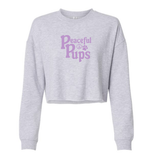 PEACEFUL PUPS- CROPPED CREWNECK