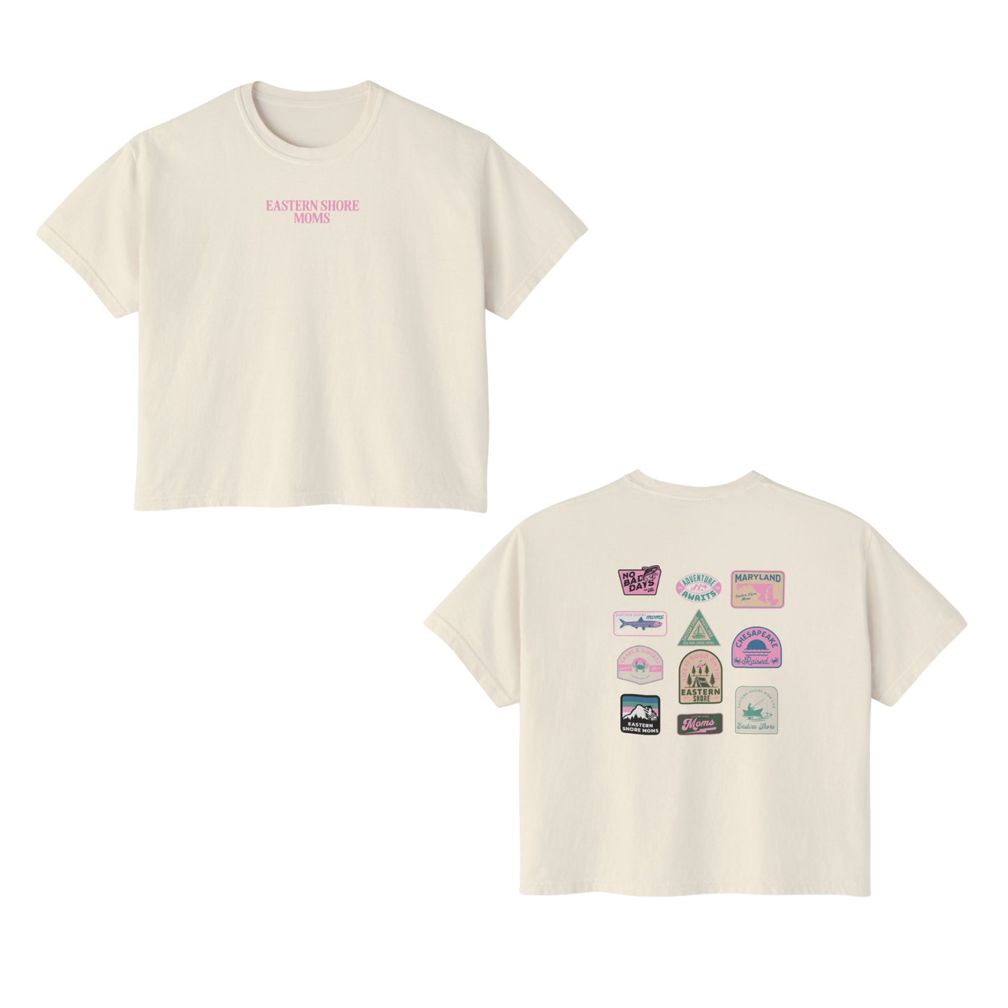 Eastern Shore Moms Crop/Boxy Outdoors Tee