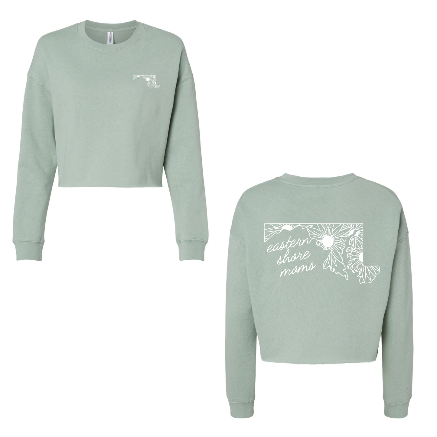 Eastern Shore Moms Cropped Crewneck