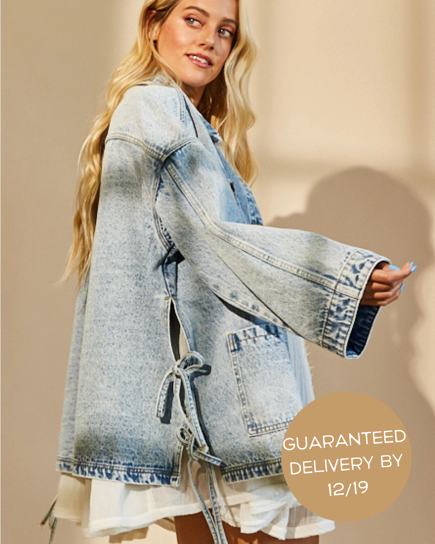 S1D2 BOHO TIE DENIM JACKET