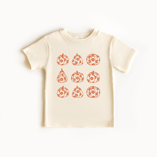 Orange Flower Pumpkins Toddler Tee