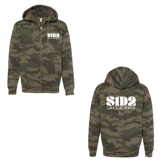 S1D2 CAMO ZIP HOODIE