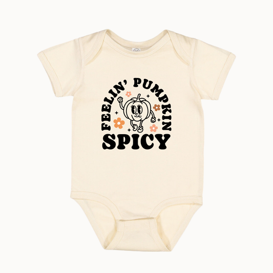 Feelin' Pumpkin Spicy Baby Onesie