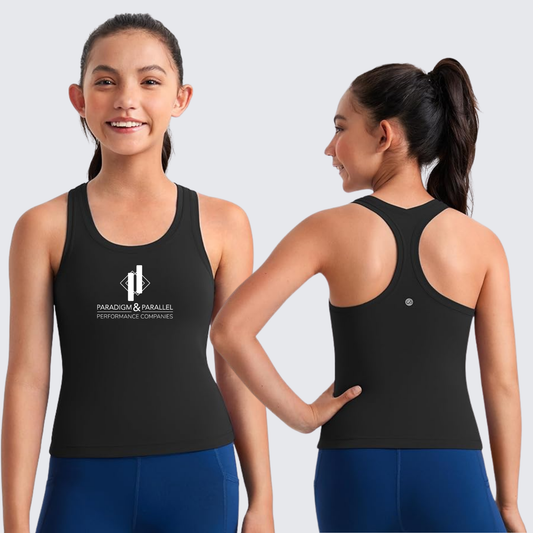 Youth Buttery Crew Round Neck Racerback Workout Tank Top