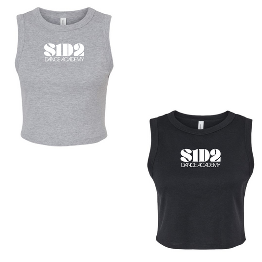 S1D2 Micro Rib Muscle Crop Tank