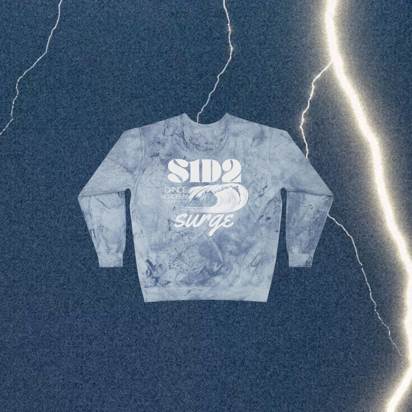 SURGE CREWNECK WAVES TIE DYE
