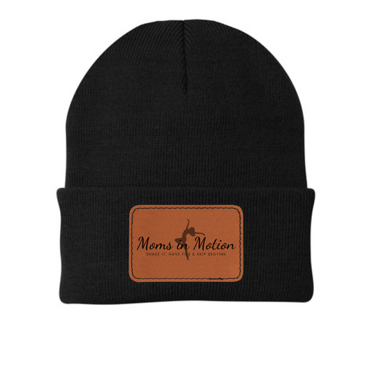 Moms In Motion Black Beanie