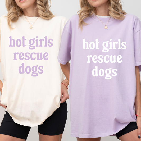 PEACEFUL PUPS- HOT GIRLS RESCUE DOGS TEE