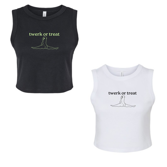 Moms in Motion Twerk Or Treat Cropped Tank