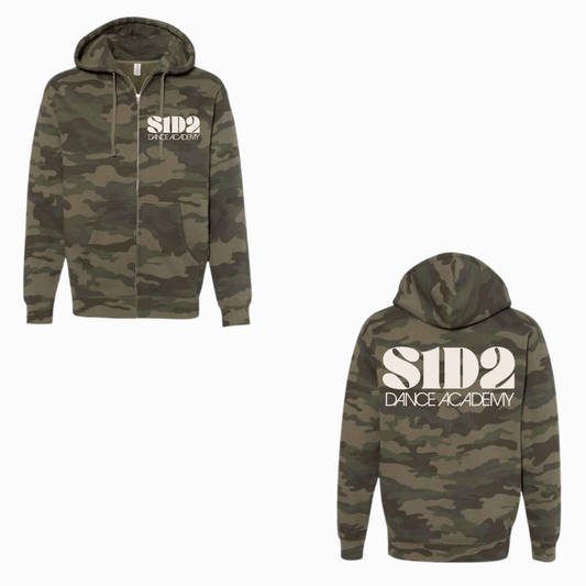 S1D2 Camo Zip Up