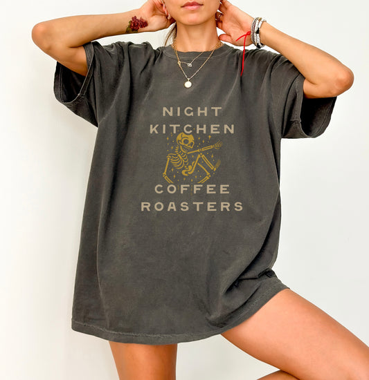 Night Kitchen Coffee Roasters Tee- Pepper