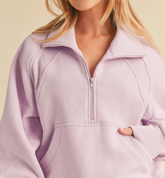 Lavender Half Zip