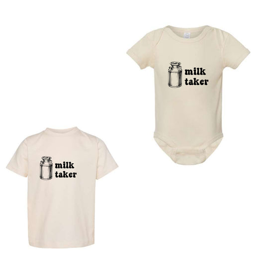 Milk Taker Onesie and Toddler Tee