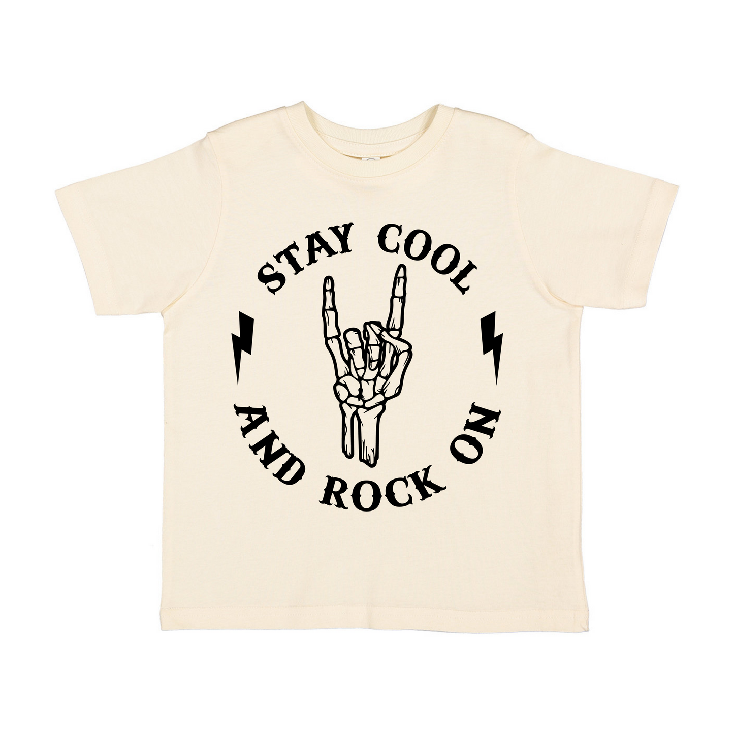 Stay Cool and Rock On Toddler Tee