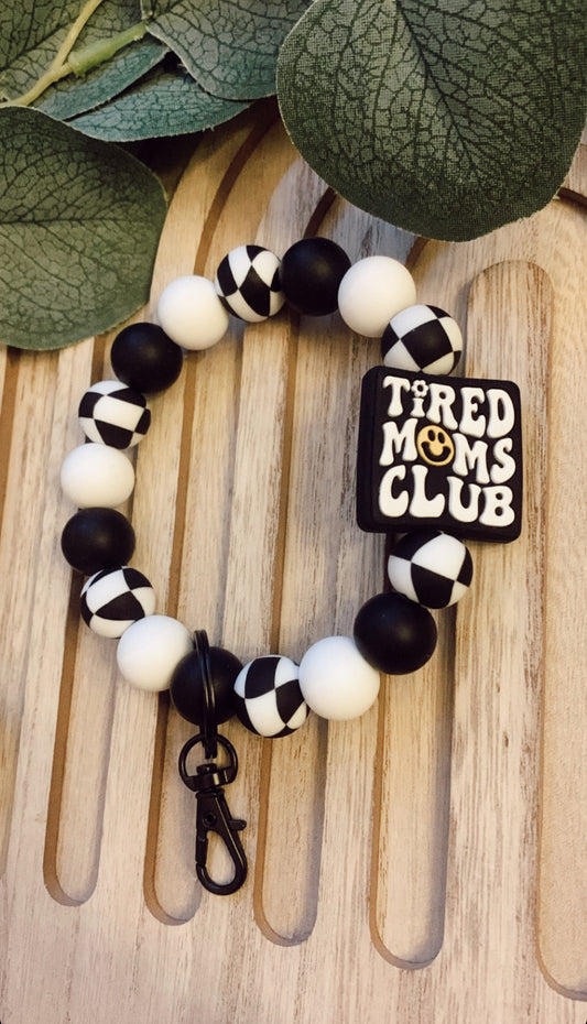 Tired Moms Club Keychain