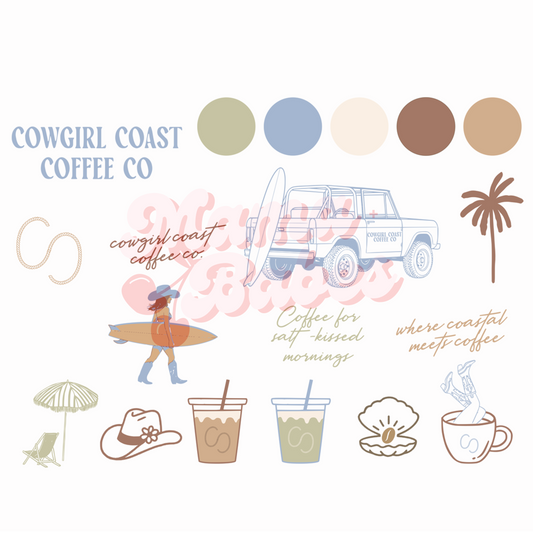 CUSTOMIZED EXCLUSIVE FLASH SHEET- COASTAL COWGIRL COFFEE SHOP