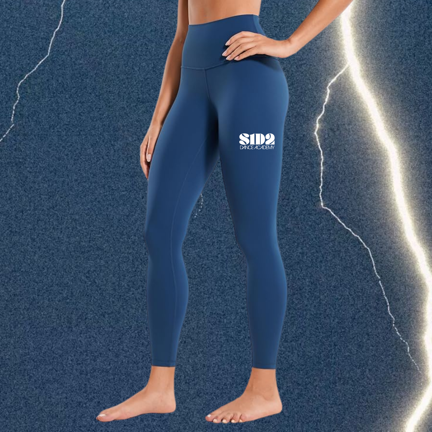 SURGE ACTIVEWEAR LEGGINGS- FRENCH NAVY 25"