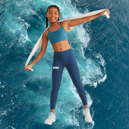SURGE YOUTH ACTIVEWEAR LEGGINGS- FRENCH NAVY