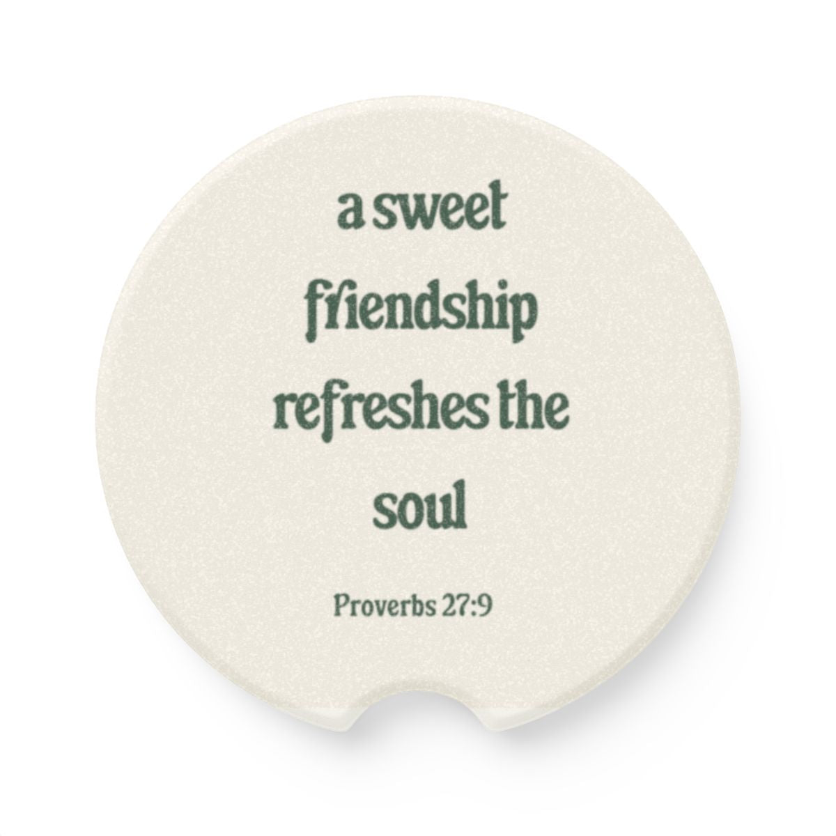 A Sweet Friendship Refreshes The Soul Car Coasters (Set of 2)